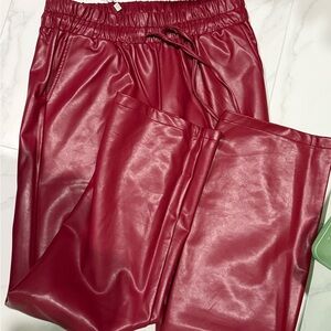 Women's Red Track Pants